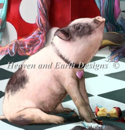 Diamond Painting Canvas - QS Yes Piggy - Click Image to Close